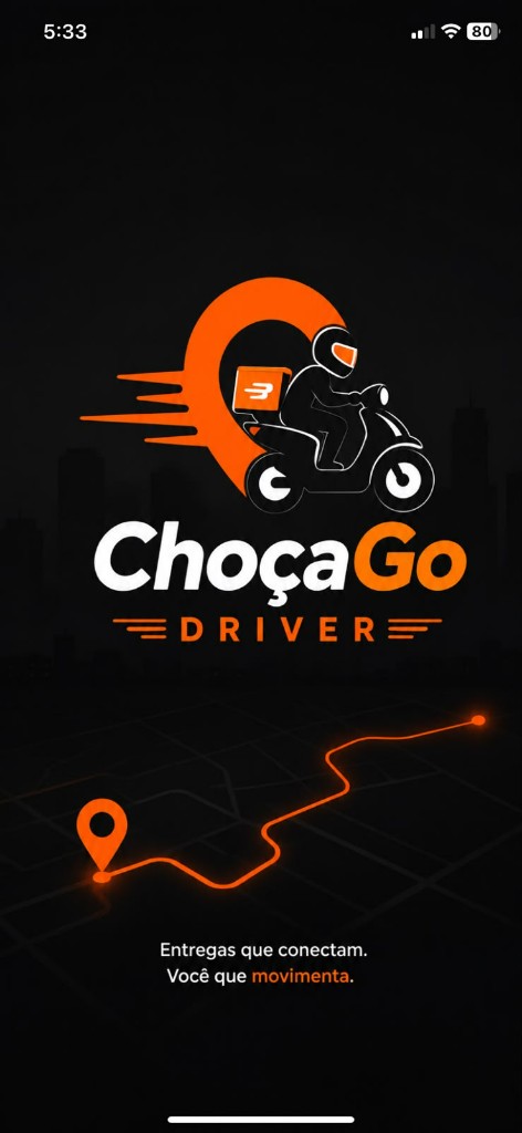 App entregador — splash e identidade ChoçaGo Driver